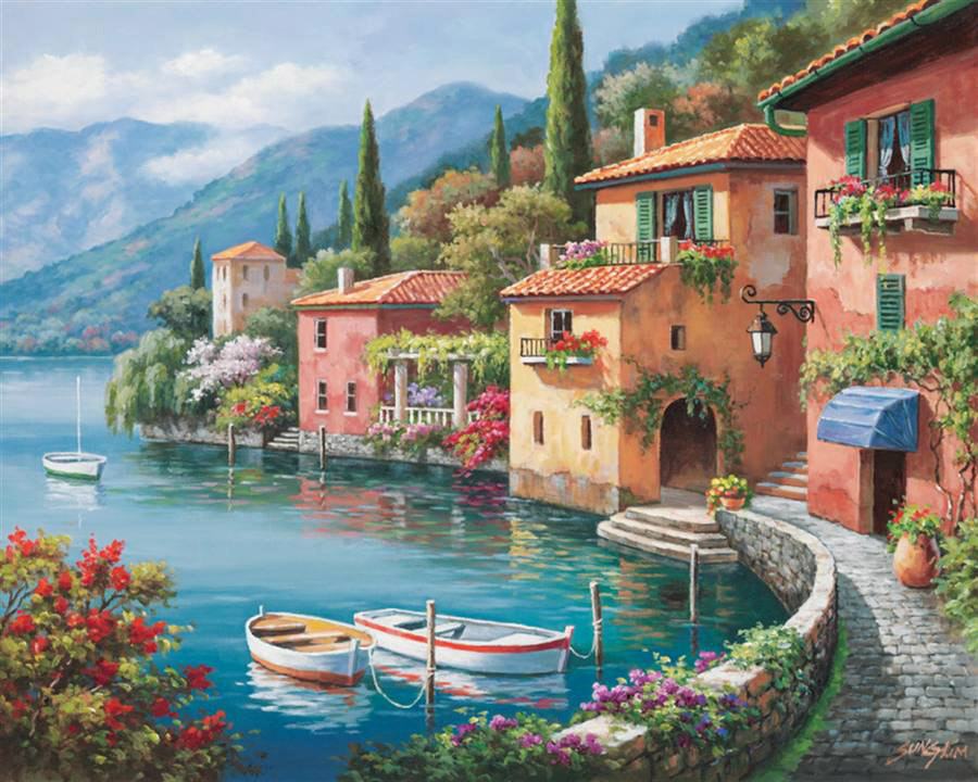 Villagio Canvas Paintings